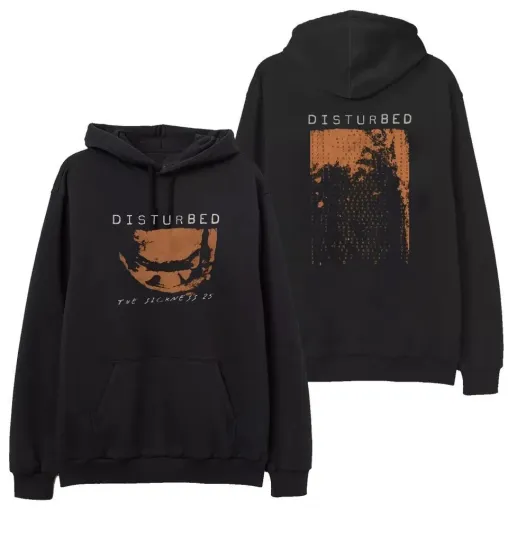 Discover New Hoodie/Disturbed Numb The Sickness Tour 2025-Double Side Hoodie For Fan