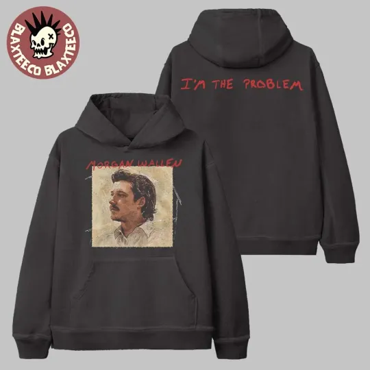 Discover Wallen Western I’m The Problem Album Cover Two Sided Unisex Hoodie