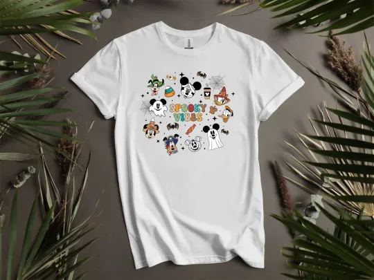 Discover Spooky Vibes Mickey's Friends T-Shirt Unisex Men Women