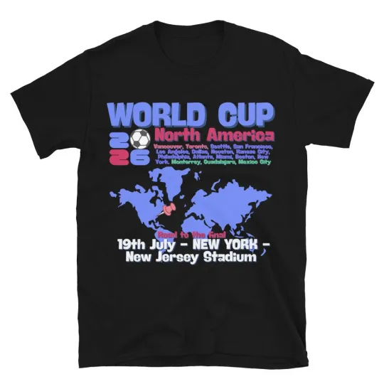 Discover 2026 North America World Cup Soccer T-Shirt Collectible Shirt