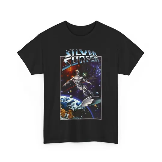 Silver Surfer T-Shirt - Joe Jusko Art - Marvel Comics - Herald of Galactus - F4