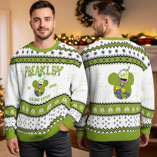 Discover Lilo And Stitch Ugly Christmas Sweater, Disneyland 3D All Over Print Holiday Pullover