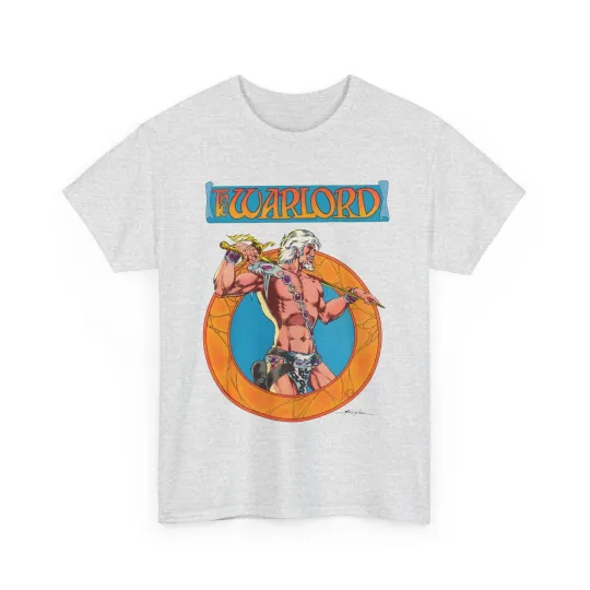 Discover Warlord T-Shirt - Mike Grell Art - Skartaris - Travis Morgan - DC Comics 1970s