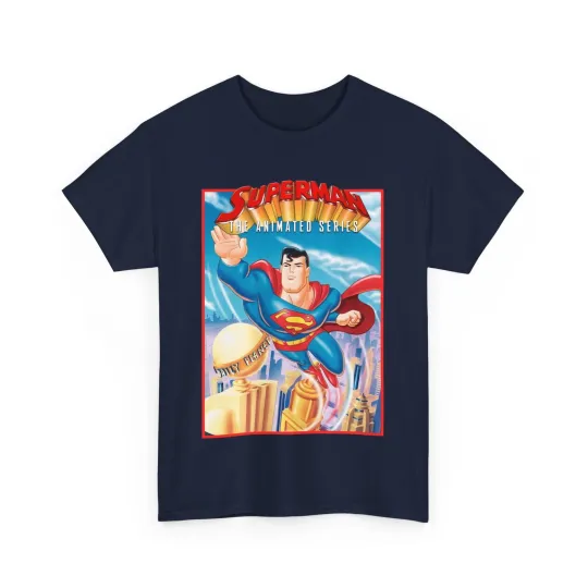Superman The Animated Series T-Shirt - DC Comics 90s Cartoon Series - Metropolis