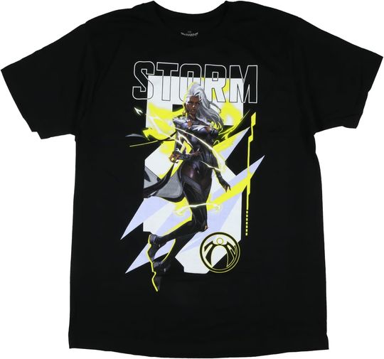 Discover Marvel Rivals Storm T Shirt in Game Logo Adult Short Sleeve Graphic Tee