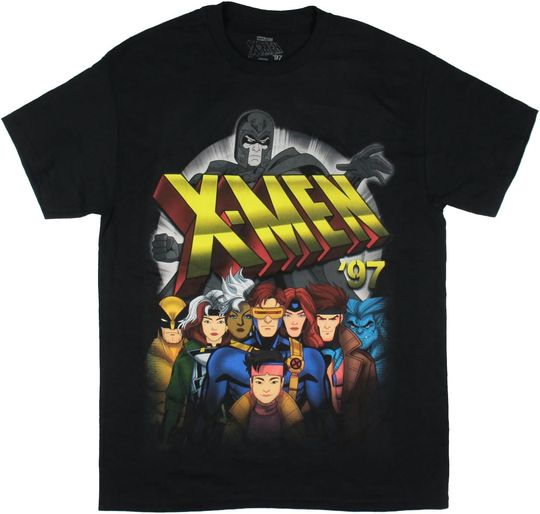 Discover Marvel X-Men Men's Mutant Superheroes '97 Revival Adult Short Sleeve Graphic Print T-Shirt