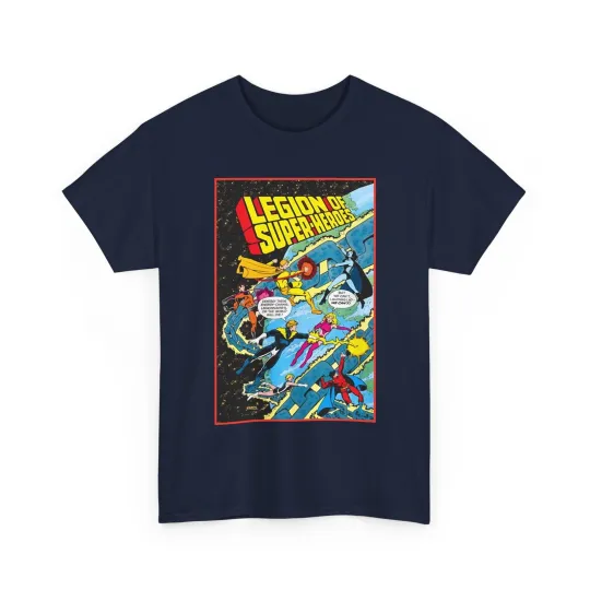 Discover Legion of Super-Heroes T-Shirt - George Perez Art - Lightning Lad - DC Comics