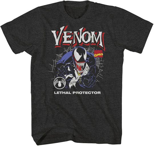 Discover Marvel Comics Venom T-Shirt Men's Lethal Protector Adult Graphic Print Tee