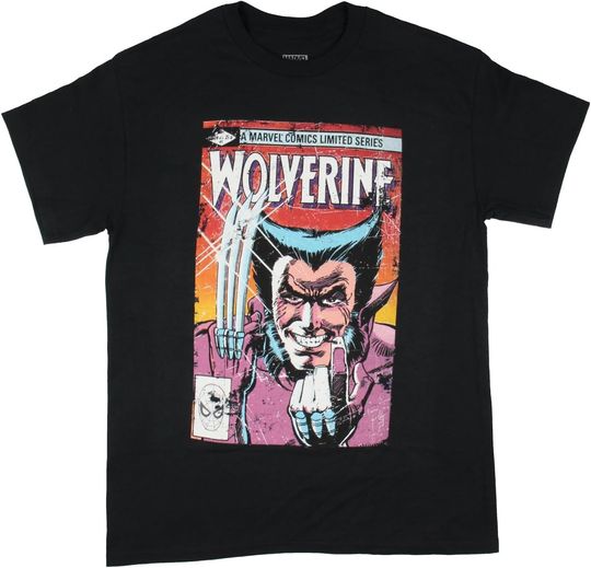Discover Marvel Men's Wolverine Comics Limited Series Adult Short Sleeve T-Shirt