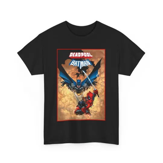 Discover Deadpool & Batman T-Shirt - Greg Capullo Art - DC & Marvel Comics - Crossover