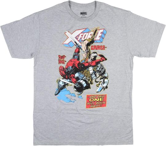 Discover Marvel Mens' X-Force Only One Will Walk Away Graphic Design T-Shirt