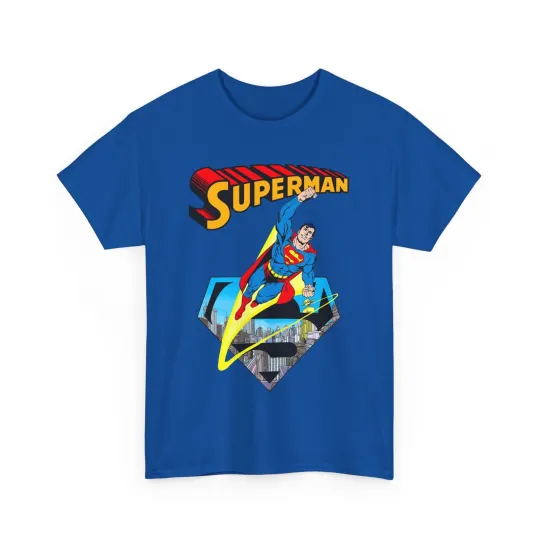 Superman T-Shirt - George Perez Art - Man of Steel - Metropolis - DC Comics