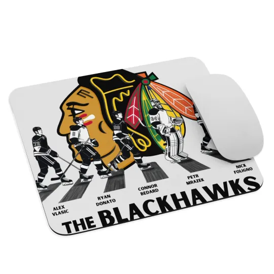 Discover Chicago Blackhawks Mouse Pad The Blackhawks Foligno Team Hockey Fans