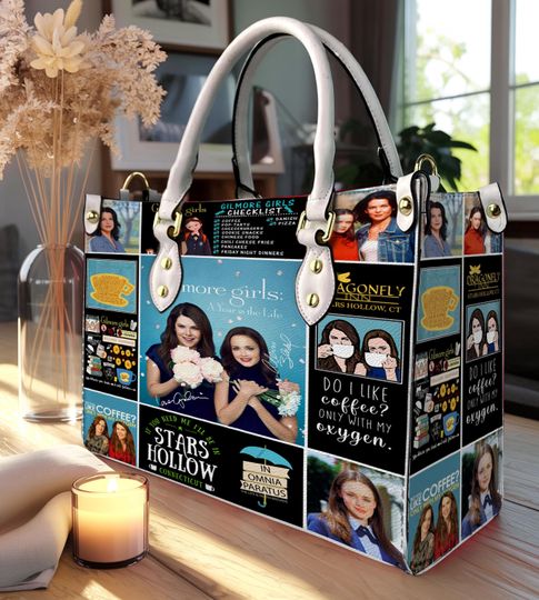 Gilmore Girls Personalized Leather Handbag,Vintage Crossbody, Top Handle Bag