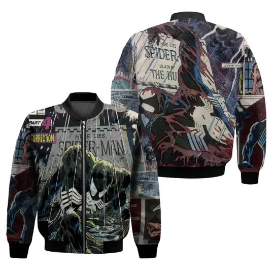 Discover Spider-Man Bomber Jacket for Men