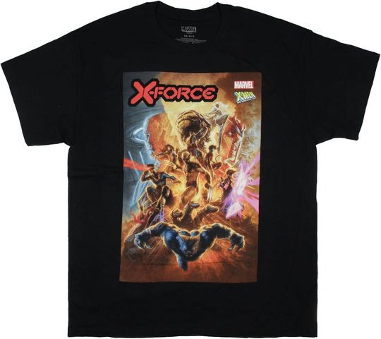 Discover Marvel X-Men Men's X-Force 60Th Anniversary Comic Book T-Shirt