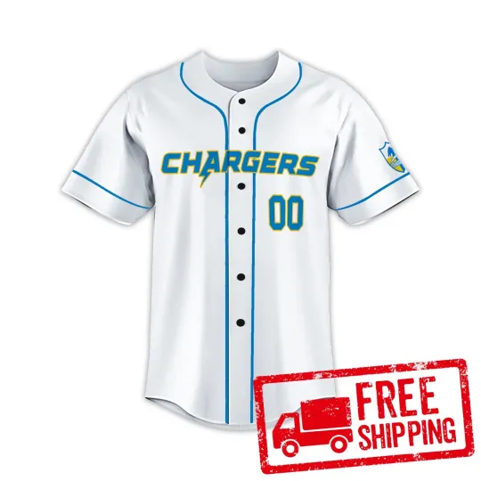 Discover Custom Personalized, Chargerss Football AOP Baseball Jersey