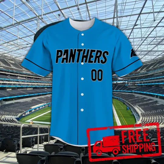 Discover Custom Personalized, Pantherss Football AOP Baseball Jersey