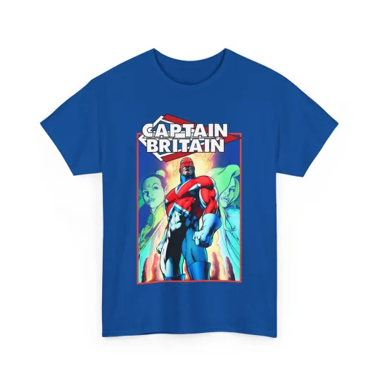 Discover Captain Britain T-Shirt - Alan Davis Art - Marvel Comics - Excalibur Leader