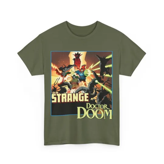 Discover Dr Strange & Doctor Dooom T-Shirt - Mike Mignola Art - 80s Story - Marvel Comics
