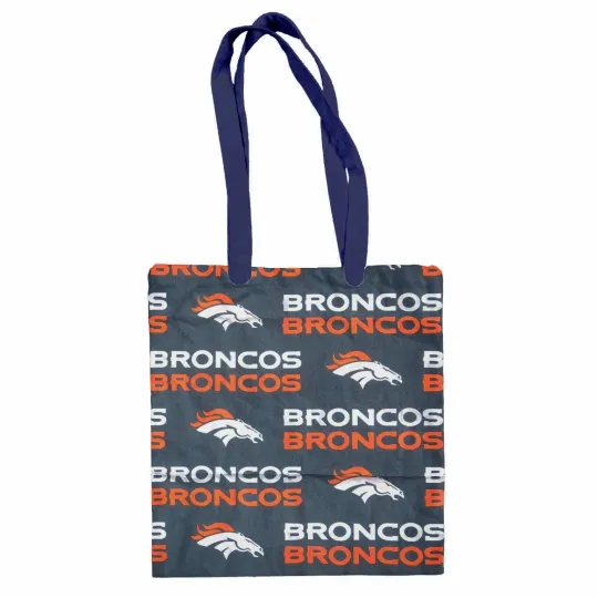 Discover Denver Broncos Football Team Canvas Tote Bag