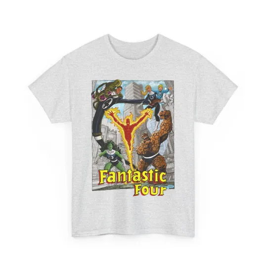 Fantastic Four T-Shirt - John Byrne Art - She-Hulk, Invisible Woman, Thing