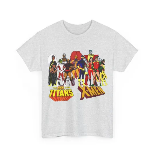 Discover Uncanny X-Men & New Teen Titans T-Shirt - Wolverine, Cyclops, Cyborg, Raven