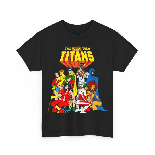 Discover New Teen Titans T-Shirt - George Perez Art - Robin, Wonder Girl, Starfire, Raven