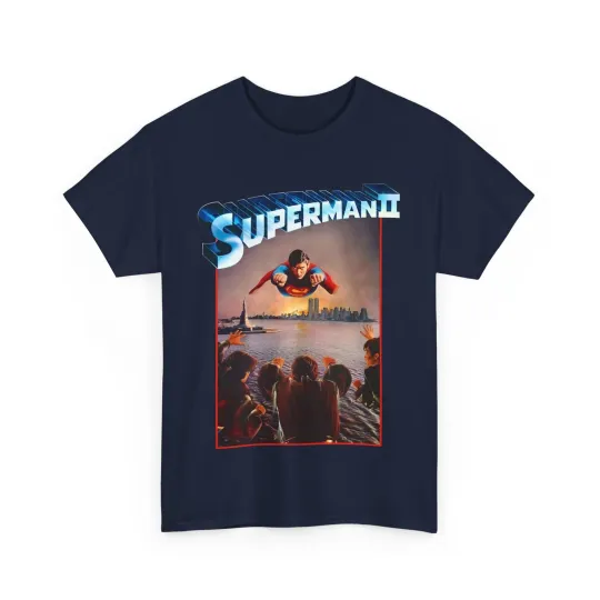 Discover Superman II Movie T-Shirt - Christopher Reeve - Vs General Zod, Ursa, Non - DC