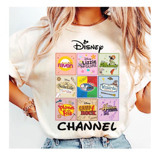 Discover Vintage Disney Channel Shirt, Retro Disney Channel Games Logo Shirt, Channel Game Disney Outfits, Disneyland Vacation Family Matching Shirt