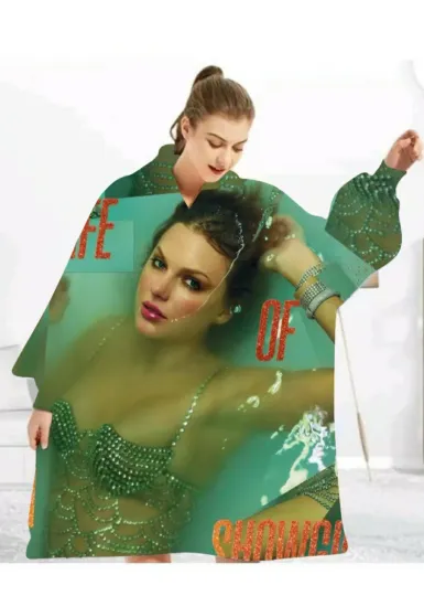 Taylorr Swifts Snuddie Snoddie Oversized Blanket Hoodie Fleece Blanket