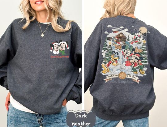 Discover Disney Merriest Place In The World Christmas Sweatshirt, Christmas Mickey Hoodie, Christmas Youth Sweatshirt, Christmas Toddler Sweater