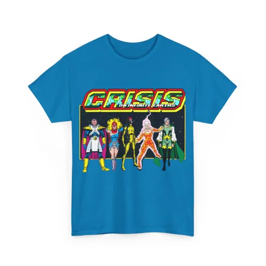 Discover Crisis on Infinite Earths T-Shirt - George Perez DC - Monitor, Harbinger, Pariah