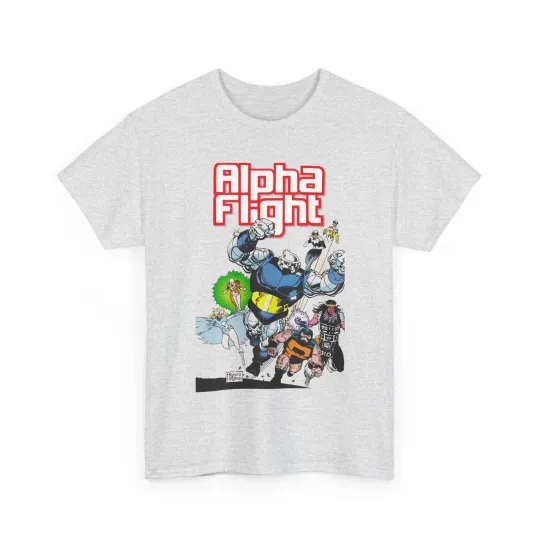 Discover Alpha Flight T-Shirt - Mike Mignola Art - Vindicator, Snowbird, Shaman, Puck