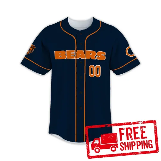 Discover Custom Personalized, Bearss Football AOP Baseball Jersey