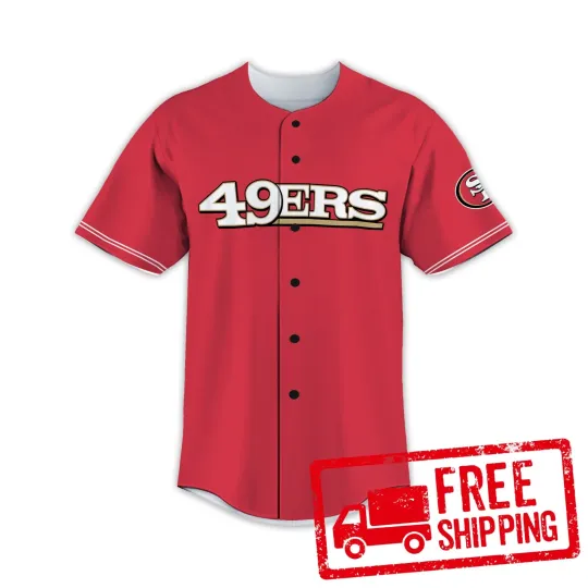 Discover Custom Personalized, 49erss Football AOP Baseball Jersey