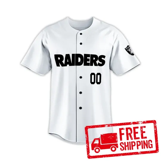 Discover Custom Personalized, Raiderss Football AOP Baseball Jersey