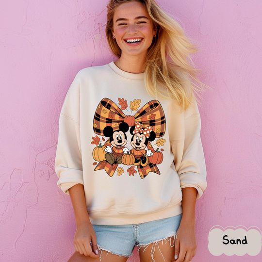 Discover Coquette Bows Disney Thanksgiving Sweatshirt Hoodie