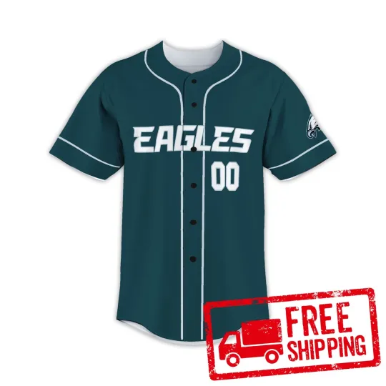 Discover Custom Personalized, Eagless Football AOP Baseball Jersey
