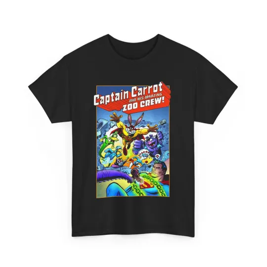 Discover Captain Carrot & Zoo Crew T-Shirt - DC Comics Bronze Age Funny Animals, Superman