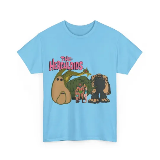 Herculoids T-Shirt - Hanna-Barbera Cartoon - Zandor, Tara, Dorno, Gloop & Gleep