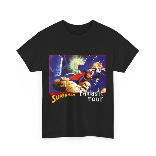Discover Superman & Fantastic Four T-Shirt - Marvel, DC Comics - Alex Ross, Dan Jurgens