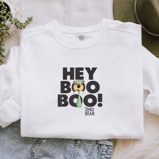 Yogi Bear Sweatshirt: Retro Cartoon Graphic Pullover