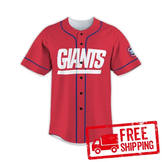 Discover Custom Personalized, Giantss Football AOP Baseball Jersey