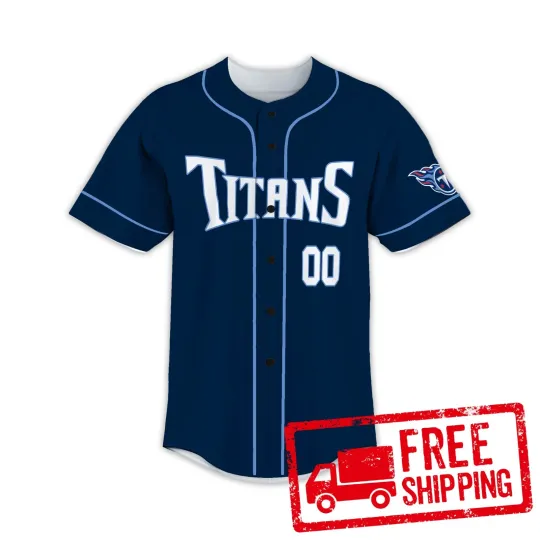 Discover Custom Personalized, Titanss Football AOP Baseball Jersey