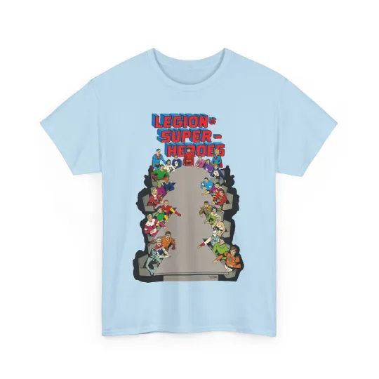 Discover Legion of Super-Heroes T-Shirt - DC Silver Age Art - Lightning Lad, Saturn Girl