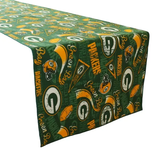 Discover Greenbay Packers Table Runner Sports Football Team Party Table Decor