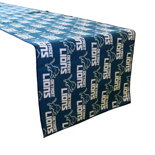 Discover Detroit Lions Table Runner Sports Football Team Party Table Decor