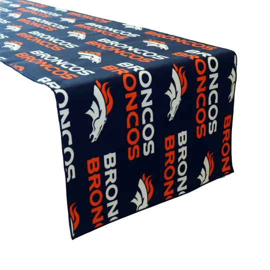 Denver Broncos Football Table Runner for Sports & Party Decor