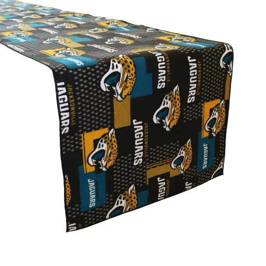 Jacksonville Jaguars Football Team Table Runner for Sports and Party Decor